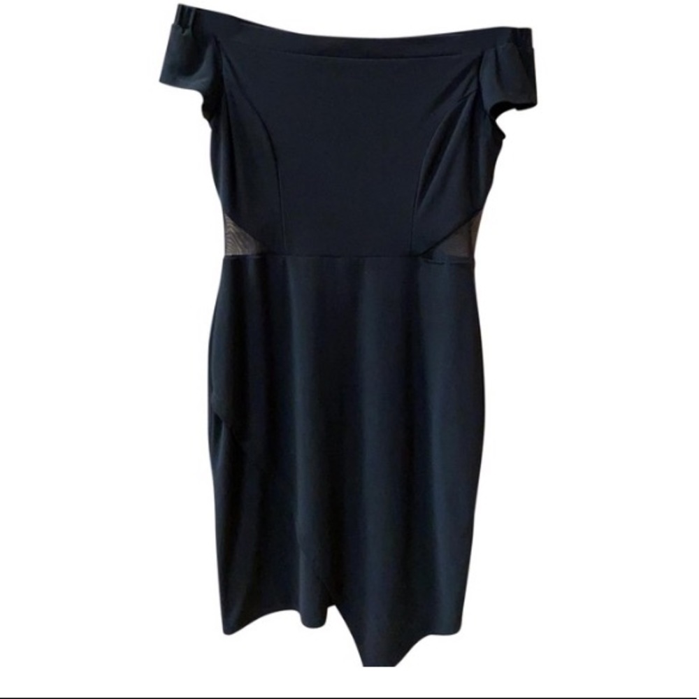 black bodycon dress by bebe